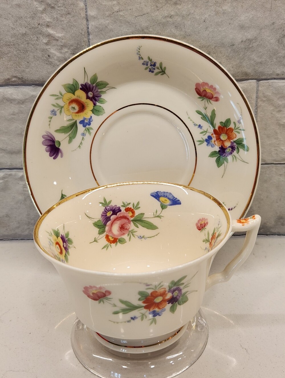 Old Ivory Syracuse Cup & Saucer
